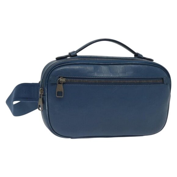 LOUIS VUITTON Damier Infini Ambreil Bag Leather Blue - Picture 1 of 15